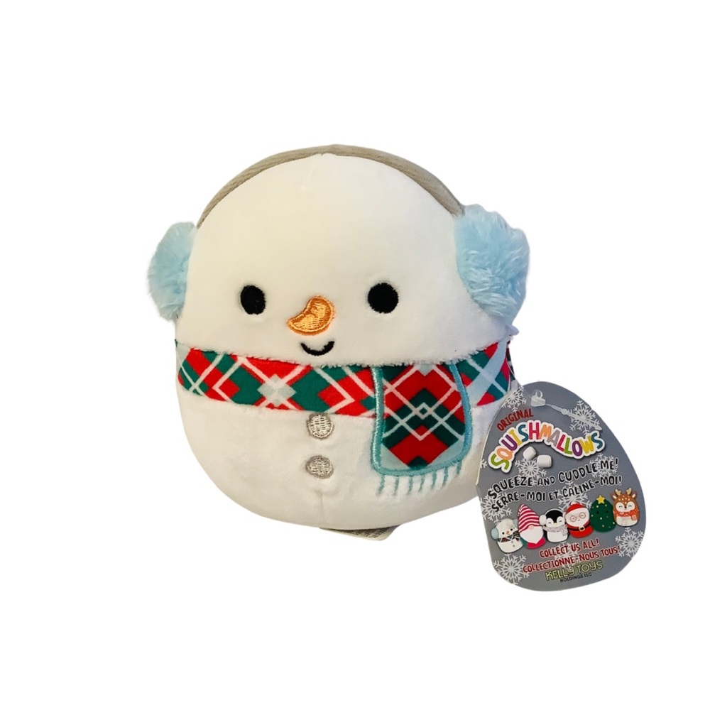 SQUISHMALLOWS Manny the Snowman Christmas Collection 4.25” 💜 BOGO